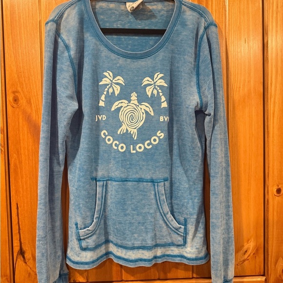 J. America Tops - J. America Zen Blue Long Sleeve Shirt